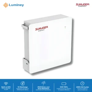Luminey MonaWall SE5 LiFePO4 Lithium Battery 5kWh IP65 by SUNWODA