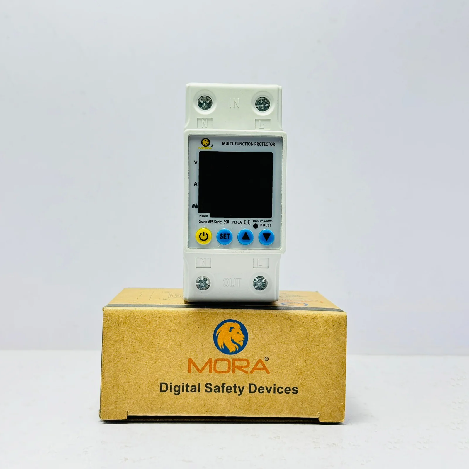 Mora 8in1 Voltage Protector | Over & Under Voltage Protective Device with kWh Meter, Unit(KWh) Lock, Frequency & Power Display - Image 3